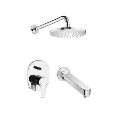 Grifería Roca L20 Baño/Ducha Exterior Monocomando Cromo