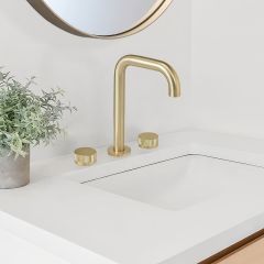 Grifería Lavatorio Peirano 60-100G Fabric Gold